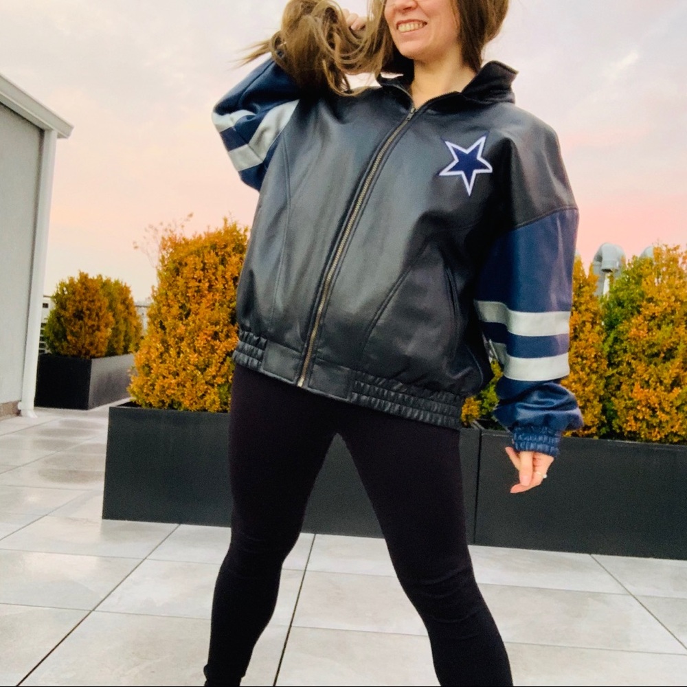 NFL GameDay Silver Blue Star Dallas Cowboys Jacket - Picture 16 of 16